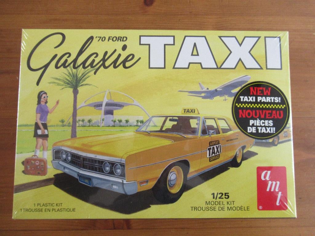1970 Ford Galaxie Taxi (AMT 1/25), Overige merken, Auto, Groter dan 1:32, Nieuw
