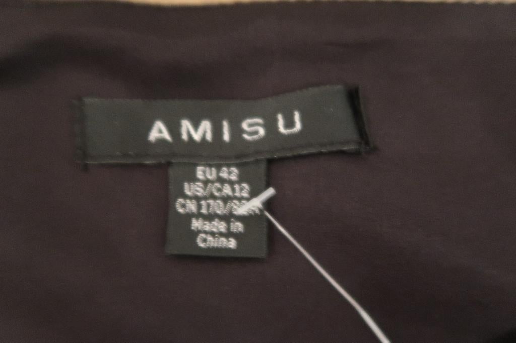 Amisu mooie rok zwart met zilverkleur onderkant 42, Zwart, Maat 42/44 (L), Ophalen of Verzenden, Zo goed als nieuw