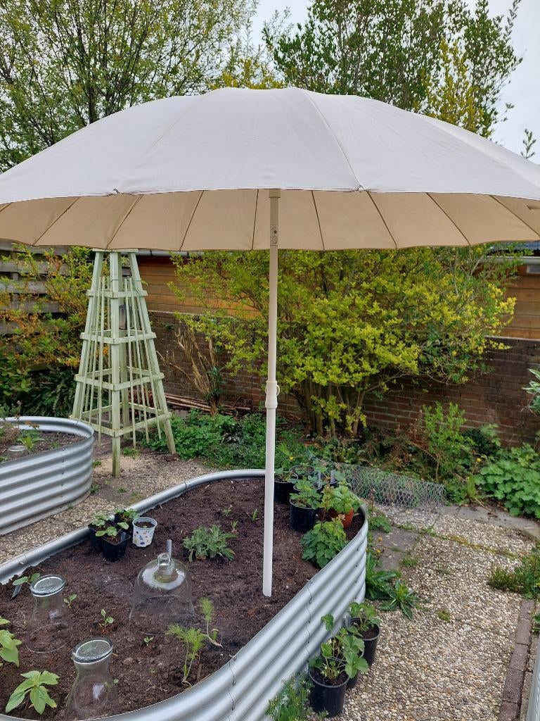 parasol 190 cm, Ophalen, Gebruikt, Kantelbaar, 1 tot 2 meter