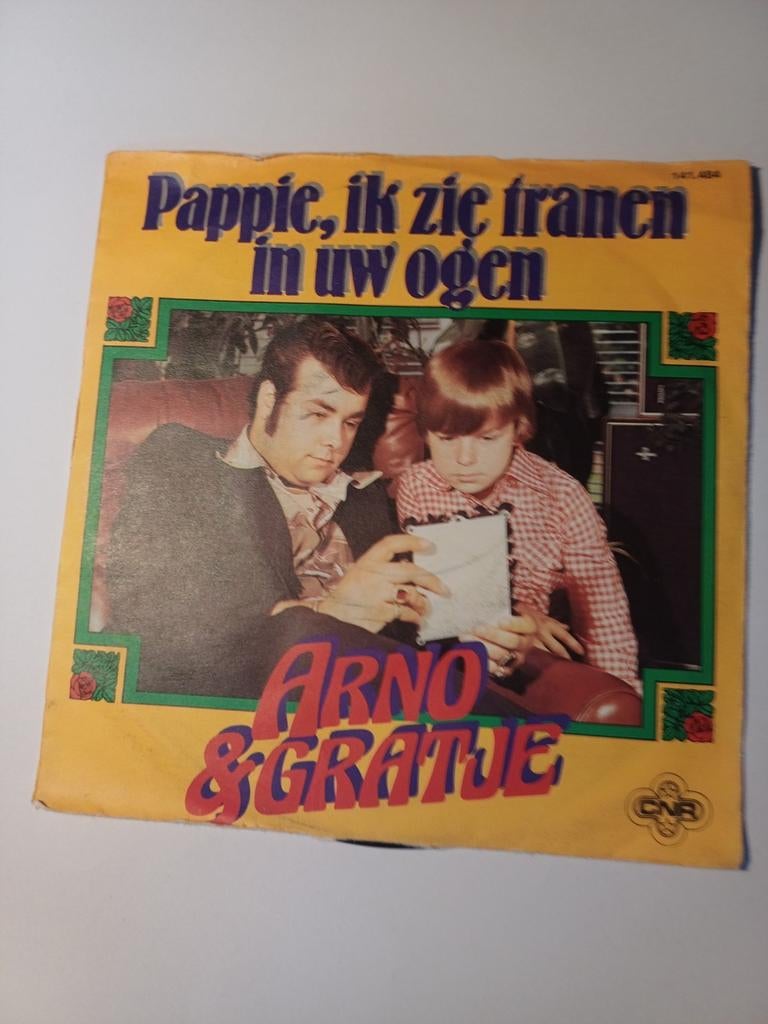 Arno& Gratje - Pappie ik zie tranen in uw ogen, Cd's en Dvd's, 7 inch, Single, Ophalen of Verzenden, Zo goed als nieuw