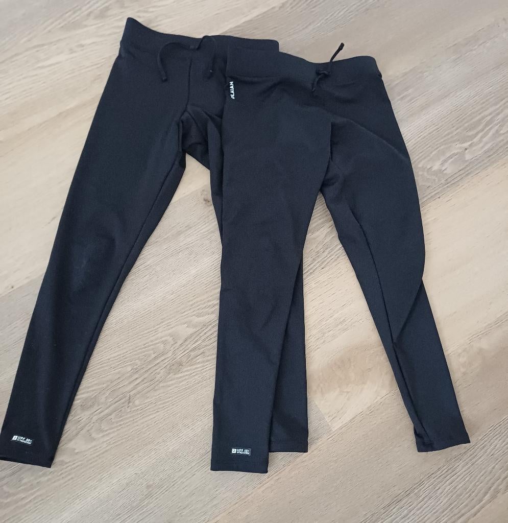 2x Olaian UV-werende legging, maat 141-148, zeer nette staat, Kinderen en Baby's, Kinderkleding | Maat 140, Ophalen of Verzenden