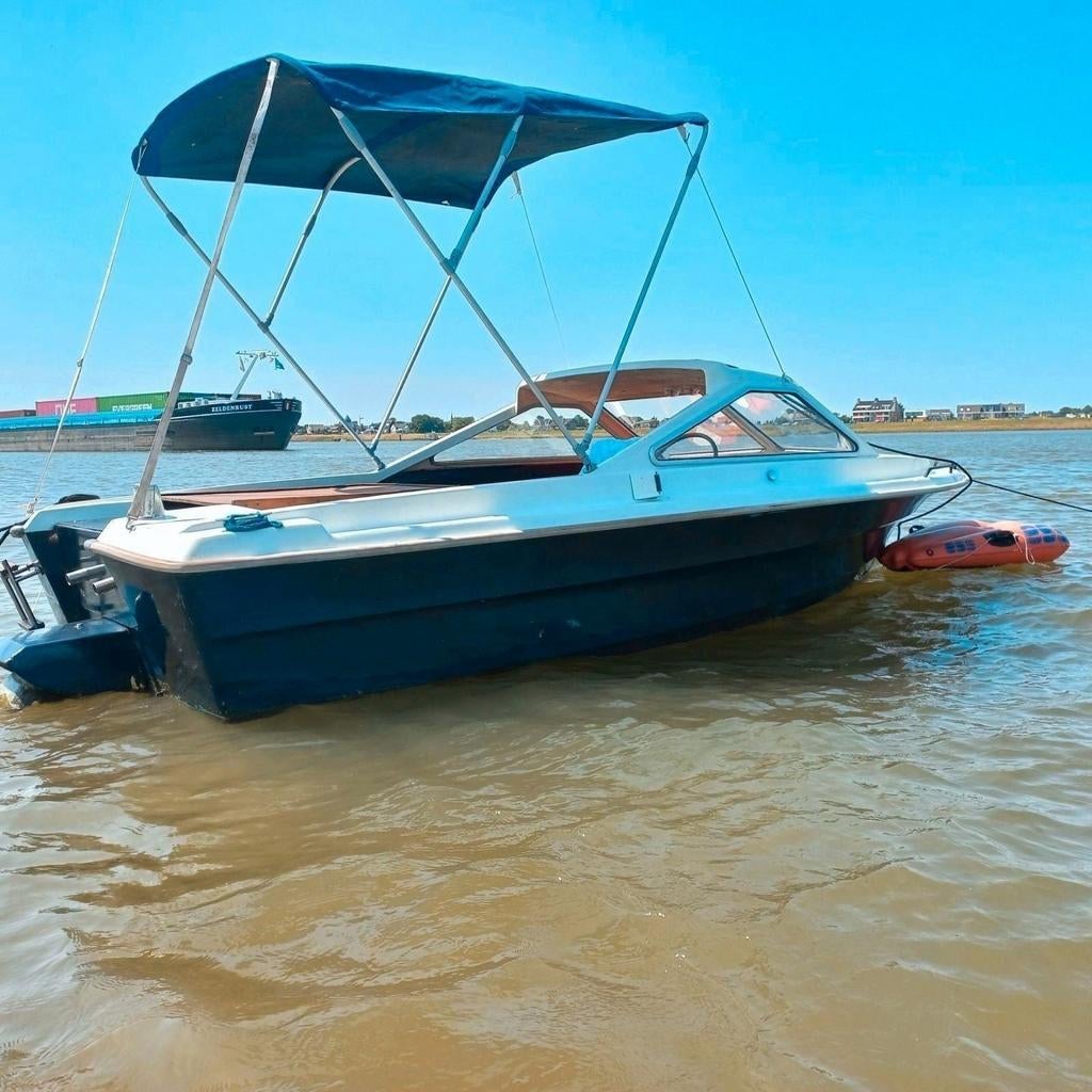 Skibsplast jetboot met Volkswagen diesel, Ophalen, Binnenboordmotor, 6 meter of meer, Diesel