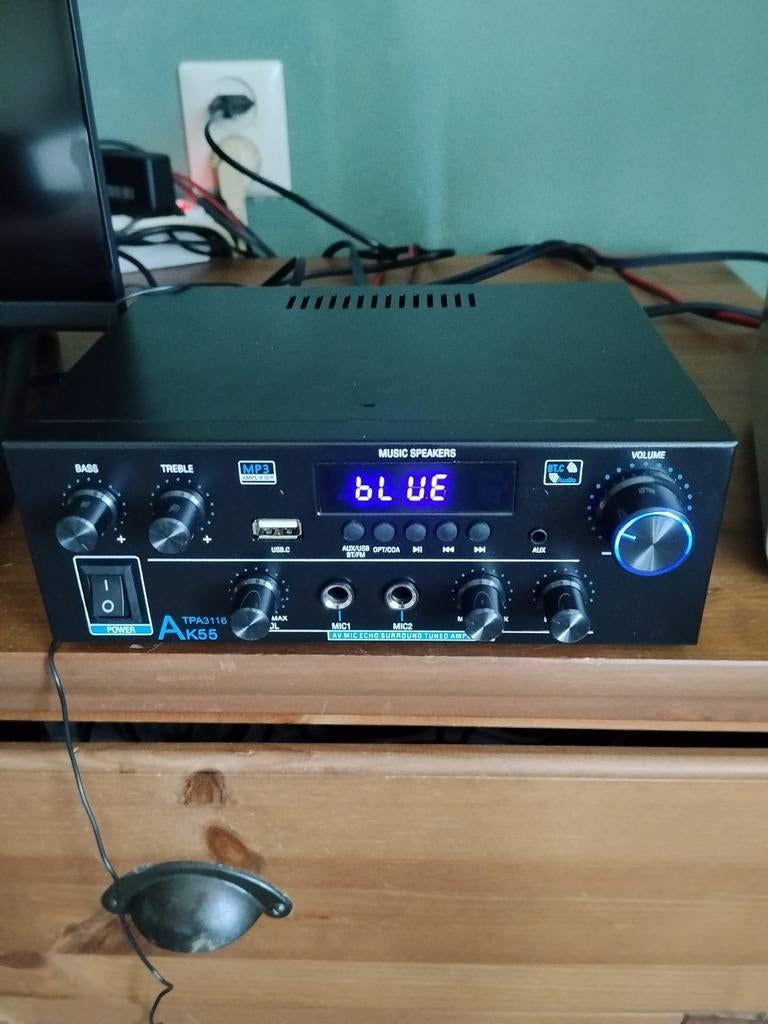 AK55 Mini Hifi Versterker met Lenco Speakers, Overige merken, Gebruikt, Ophalen of Verzenden, Minder dan 60 watt