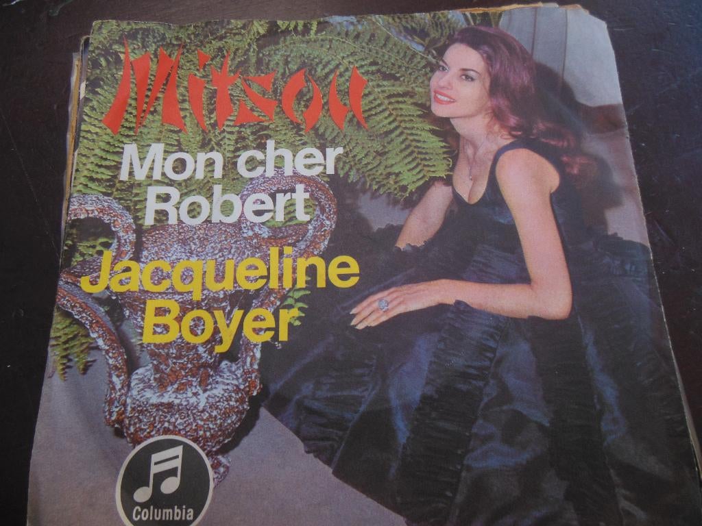 single jacqueline boyer 45rpm jukebox mitsou 7'' vinyl pop, Gebruikt, 7 inch, Single, Ophalen of Verzenden