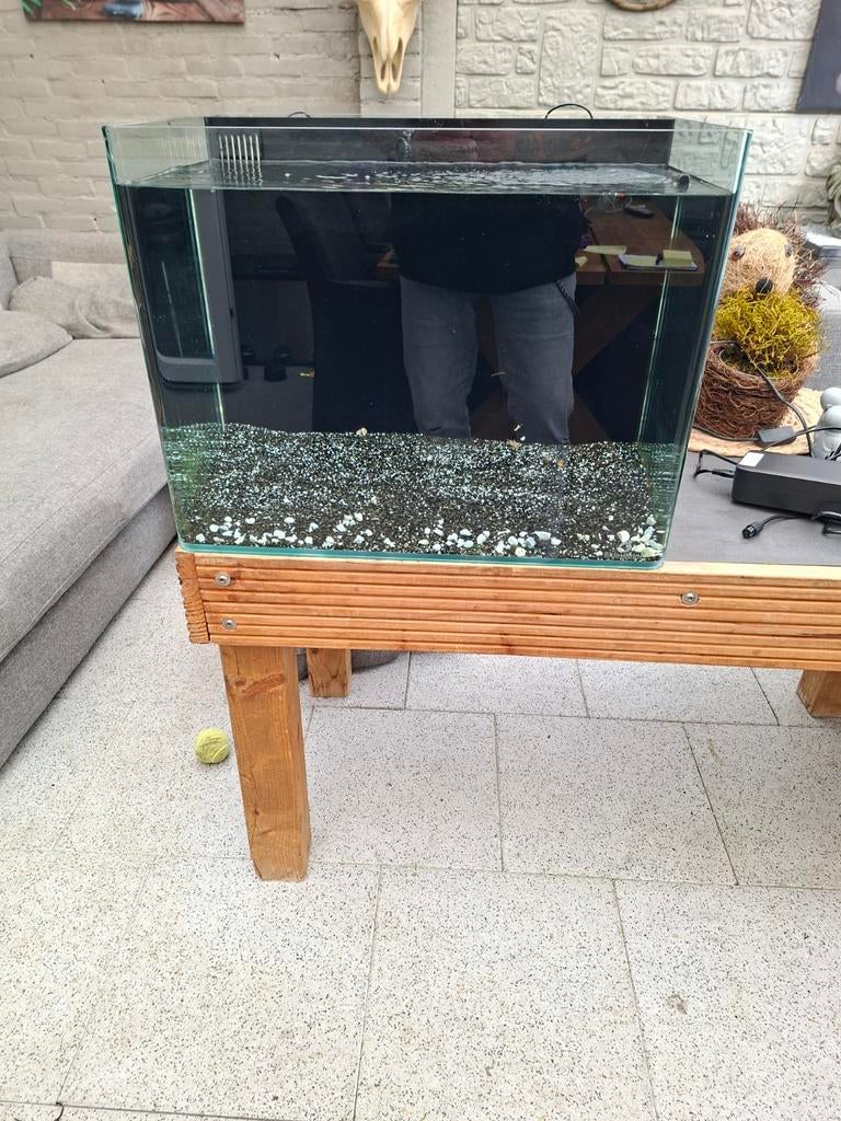 Aquarium bleu marine 120, Dieren en Toebehoren, Vissen | Aquaria en Toebehoren, Ophalen, Leeg aquarium