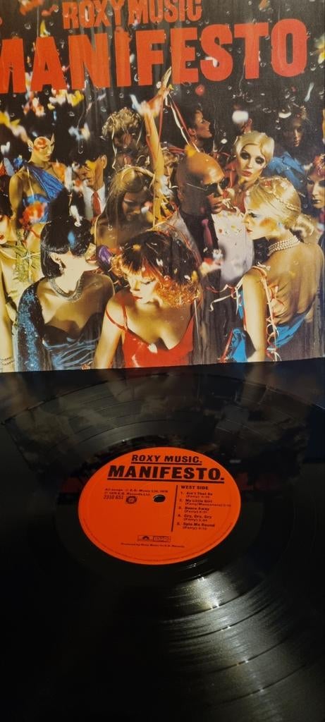 Roxy Music - Manifesto LP (1979) - Pop Rock Vinyl, Gebruikt, Originele persing, Ophalen of Verzenden, 1970 - 1979