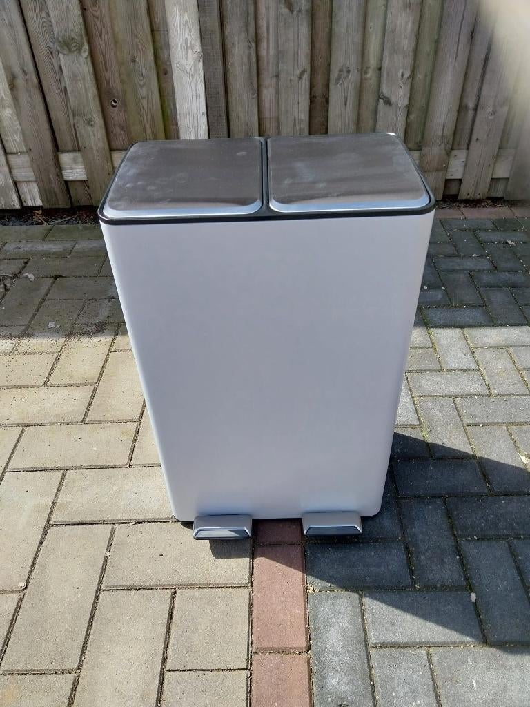 Bayt Prullenbak - Prullenbak 60 Liter (2x30), 30 tot 40 liter, Ophalen of Verzenden, Nieuw, 50 tot 75 cm