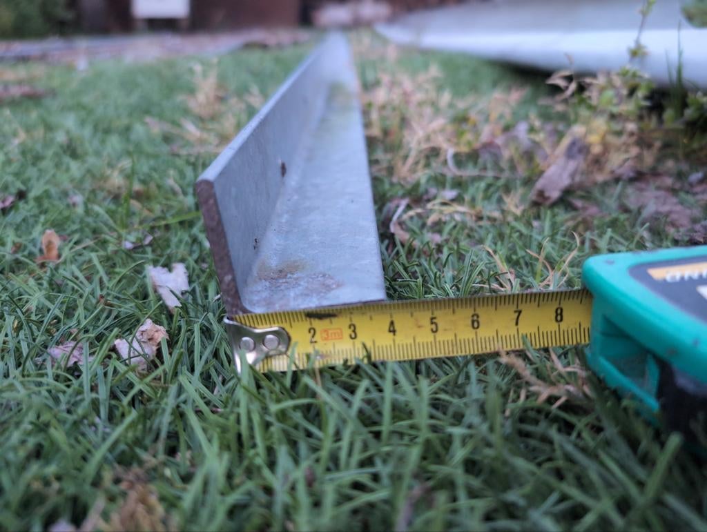 Hoekprofiel 6 meter - Gegalvaniseerd staal, Doe-het-zelf en Verbouw, Metalen, Ophalen, Gebruikt, IJzer