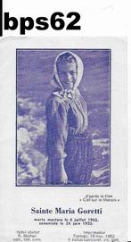 Bps62 prentje maria goretti naar de film ciel de le marais, Ophalen of Verzenden, Gebruikt, Kaart of Prent, Christendom | Katholiek