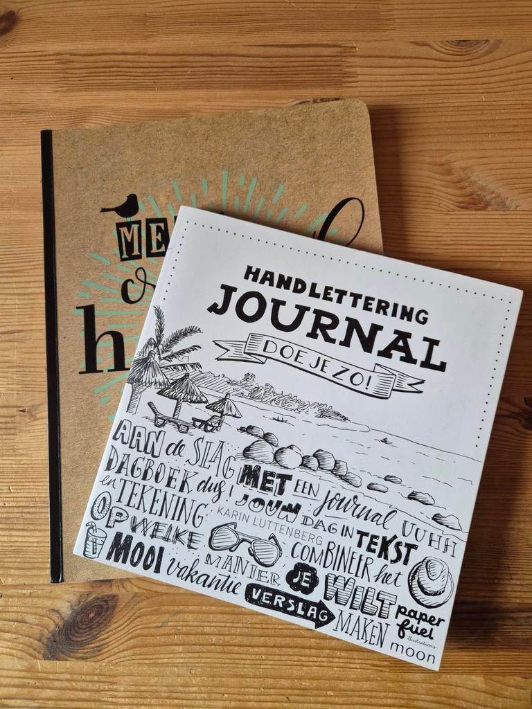 Handlettering boeken - Creatief Handletteren & Journal, Ophalen of Verzenden, Zo goed als nieuw, Tekenen en Schilderen