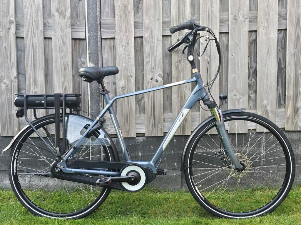 Amslod Hilston LX Middenmotor 600wh E-Bike Elektrischefiets, Zo goed als nieuw, 50 km per accu of meer, 55 tot 59 cm, Ophalen