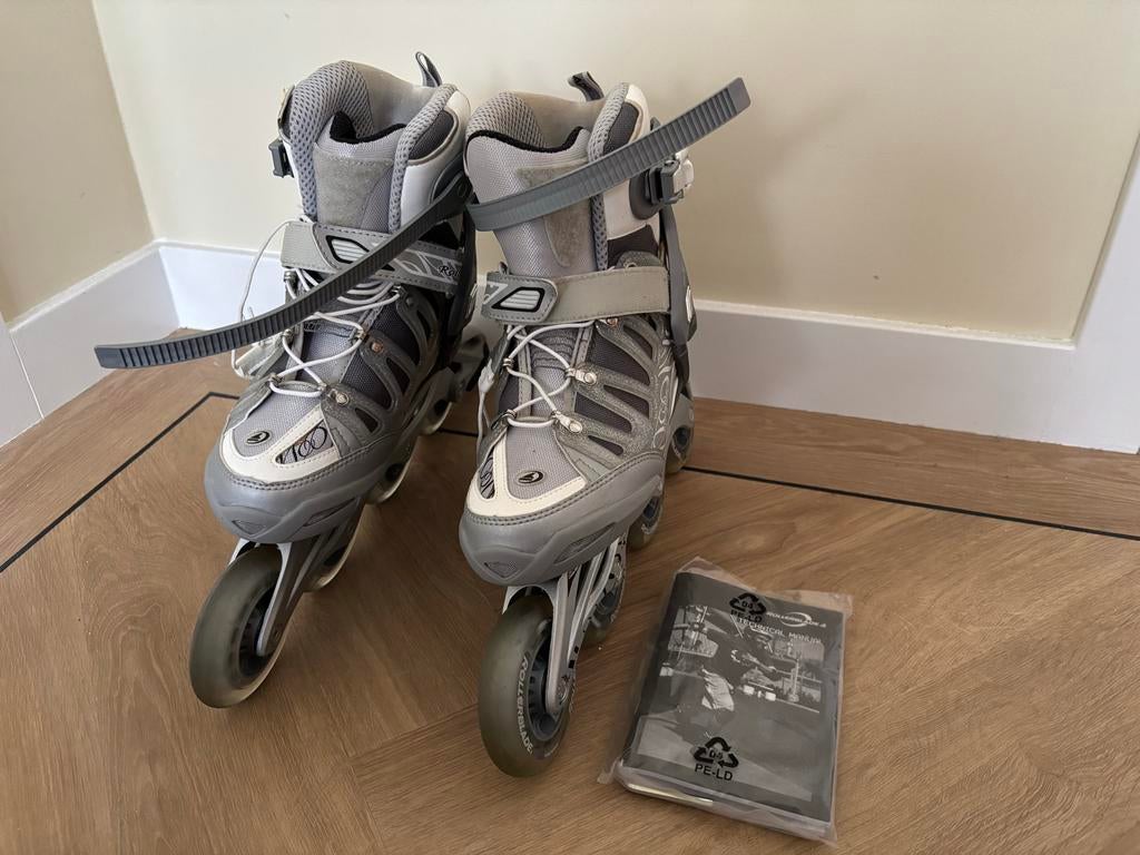 ROLLERBLADE Activa 90 W maat 38,5 met beschermers, Sport en Fitness, Skeelers, Overige merken, Ophalen of Verzenden, Zo goed als nieuw