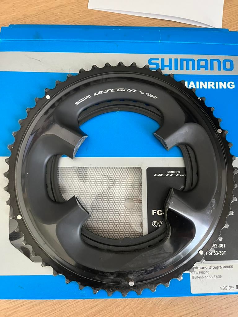 Shimano ultegra R8000 kettingbladen 52/36, Overige merken, Carbon, 49 tot 53 cm, Ophalen of Verzenden