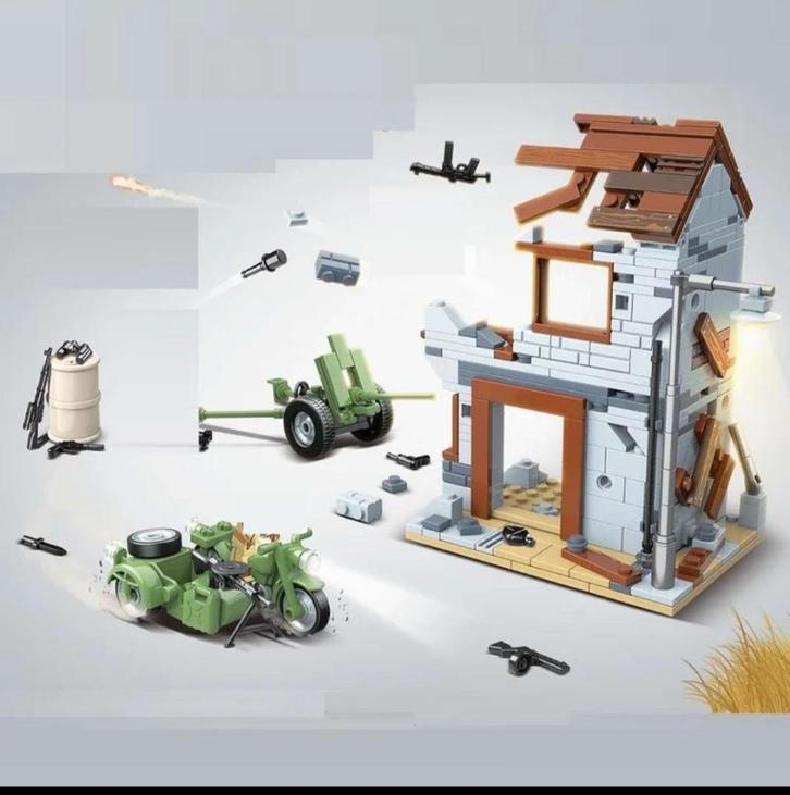 🎁 WW2 Bouwstenen - C05 - Duitse aanval op sluipschutter 🎁, Kinderen en Baby's, Speelgoed | Bouwstenen, Nieuw, Ophalen of Verzenden