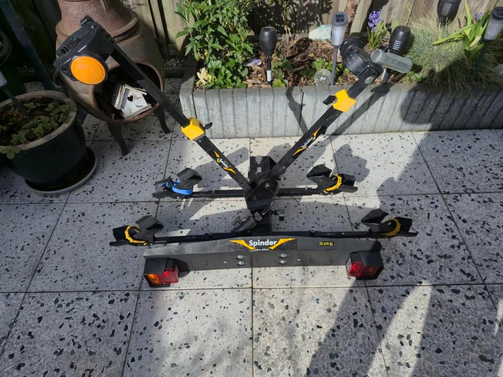 Hawk spinder fietsendrager voor 2 fietsen, Ophalen, 2 fietsen, Gebruikt, Trekhaakdrager
