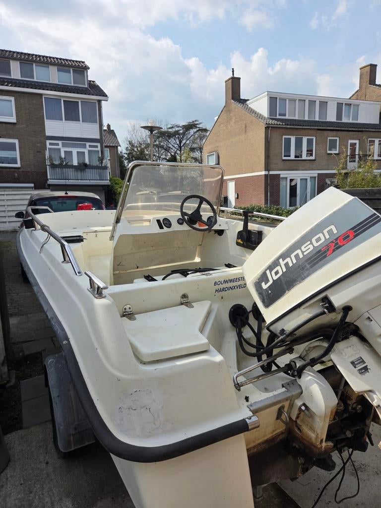 Ryds consoleboot., Watersport en Boten, Speedboten, Gebruikt, 70 tot 120 pk, Ophalen of Verzenden, 3 tot 6 meter