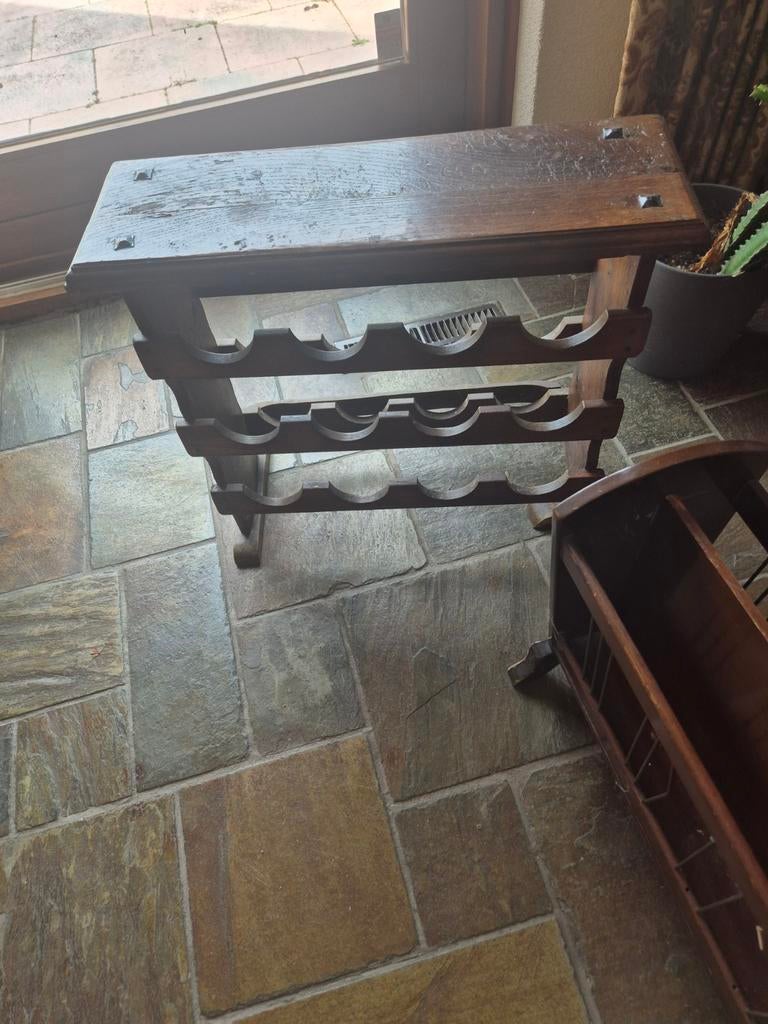 Antieke meubels, Huis en Inrichting, Woonaccessoires | Wijnrekken, Ophalen, Gebruikt, Hout, Minder dan 50 cm