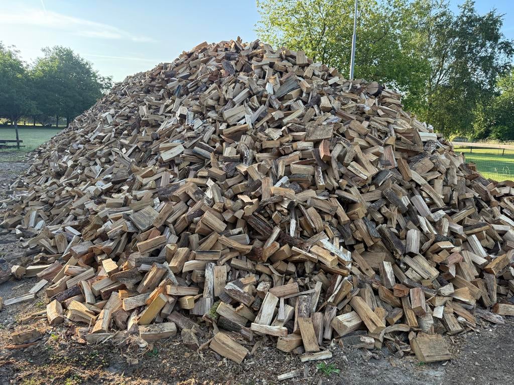 Haardhout losgestort - Grote hoeveelheid, Tuin en Terras, Haardhout, 6 m³ of meer, Ophalen, Overige houtsoorten, Blokken