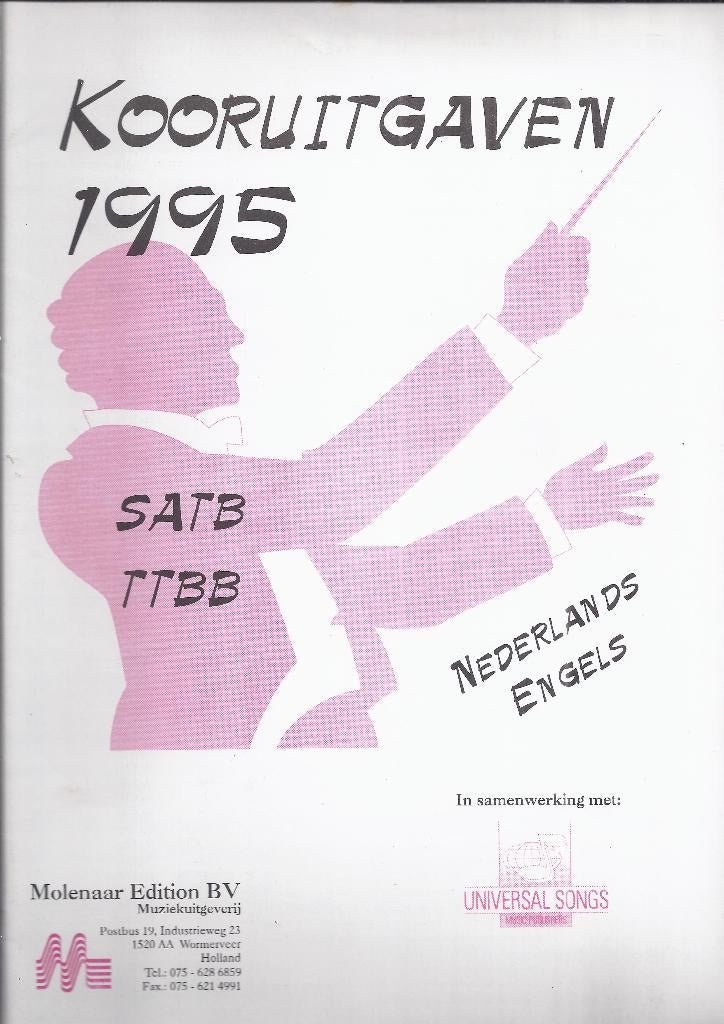 Bo78 bladmuziek molenaar koor uitgaven, Muziek en Instrumenten, Bladmuziek, Gebruikt, Klassiek, Ophalen of Verzenden, Koor