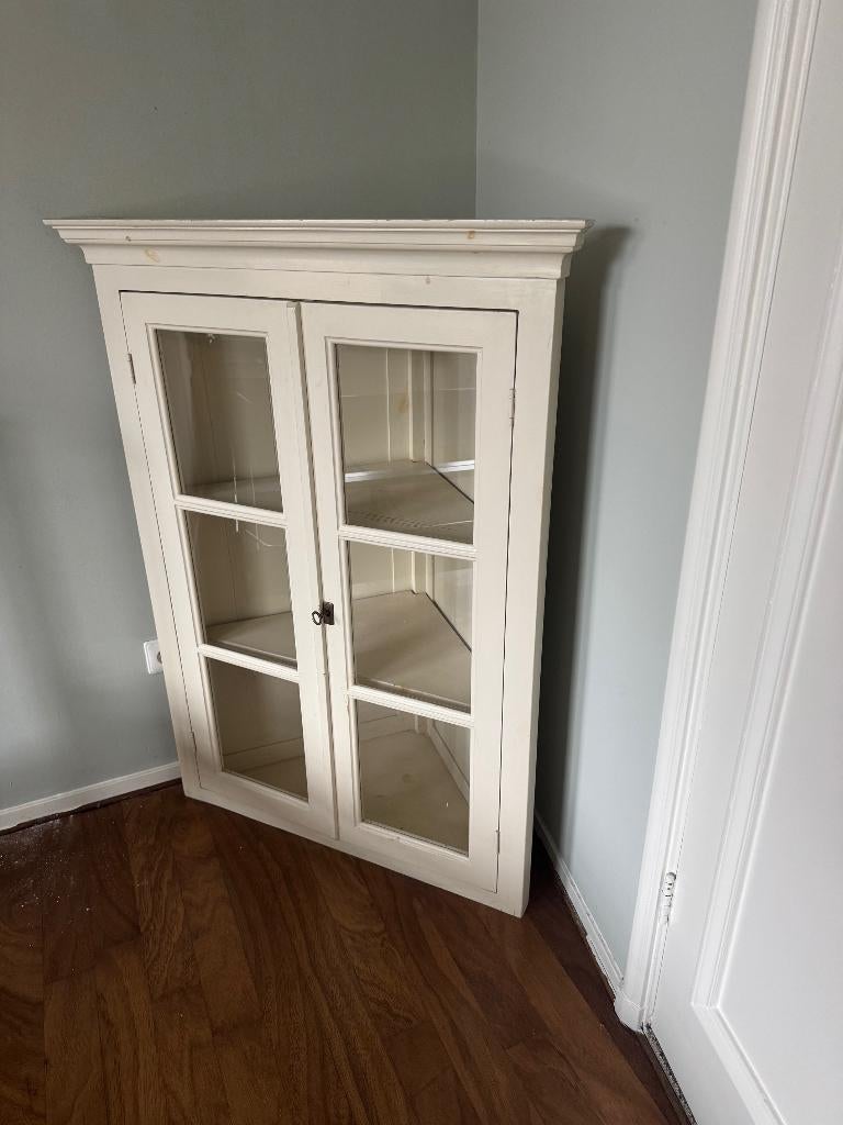 hoekkast, Huis en Inrichting, Kasten | Vitrinekasten, Ophalen, Glas, 100 tot 150 cm, 50 tot 100 cm