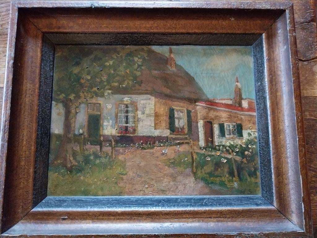 Vroeg werk van Huibert Schallenberg  1883-1981., Antiek en Kunst, Kunst | Schilderijen | Klassiek, Ophalen of Verzenden