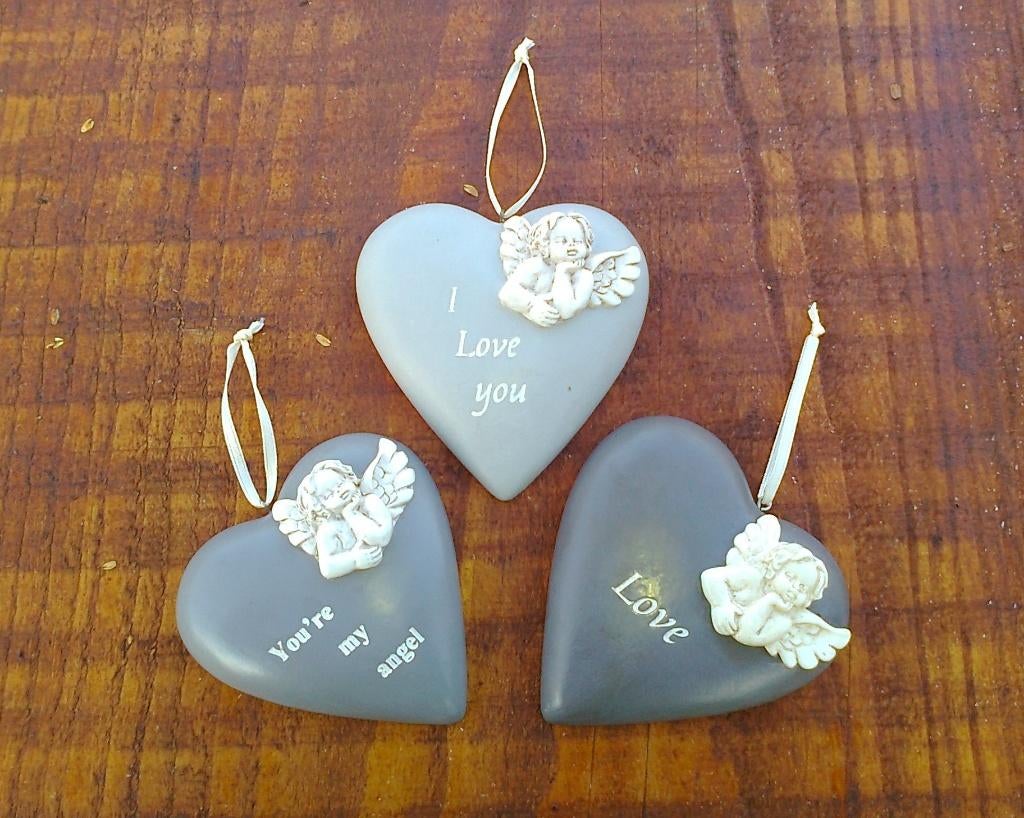 Leuk Hart hanger met Engel en tekst Love, Liefde, Moederdag, Huis en Inrichting, Woonaccessoires | Wanddecoraties, Ophalen of Verzenden