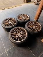 19 inch Japan racing JR38 Brons metallic Hankook 5x112, Auto-onderdelen, 19 inch, Banden en Velgen, Ophalen of Verzenden, 235 mm