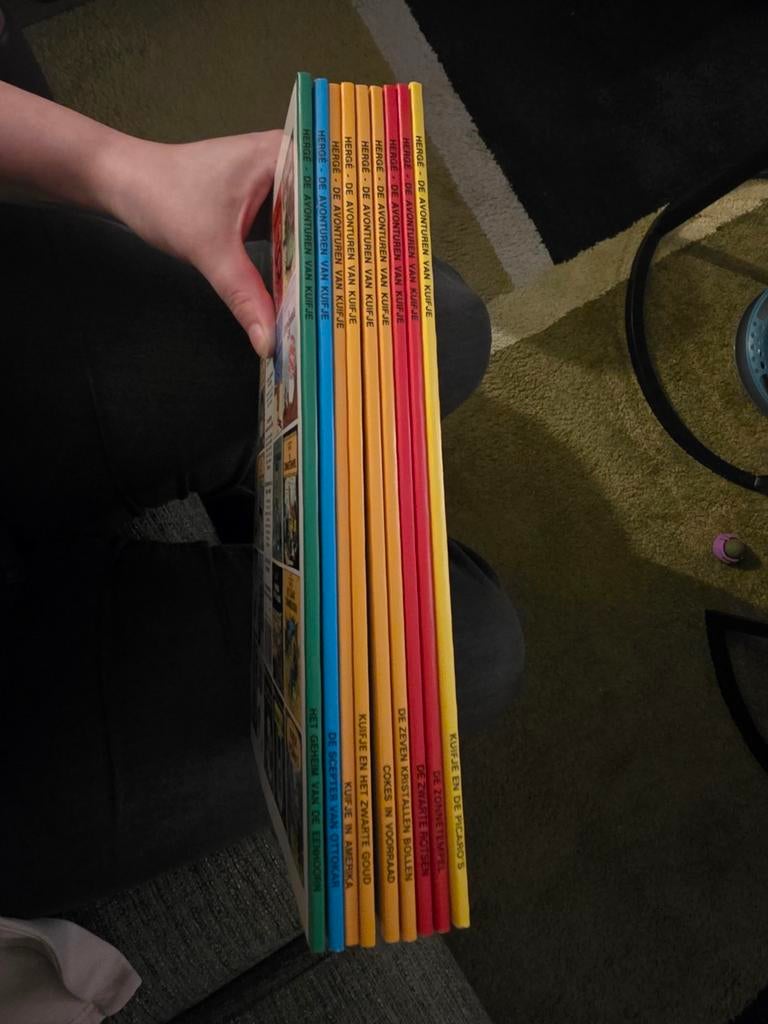 9 Kuifje stripboeken - De Avonturen van Kuifje, Ophalen of Verzenden