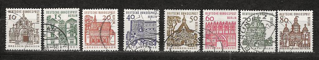 Berlin 242-249, Ophalen of Verzenden, BRD, Gestempeld