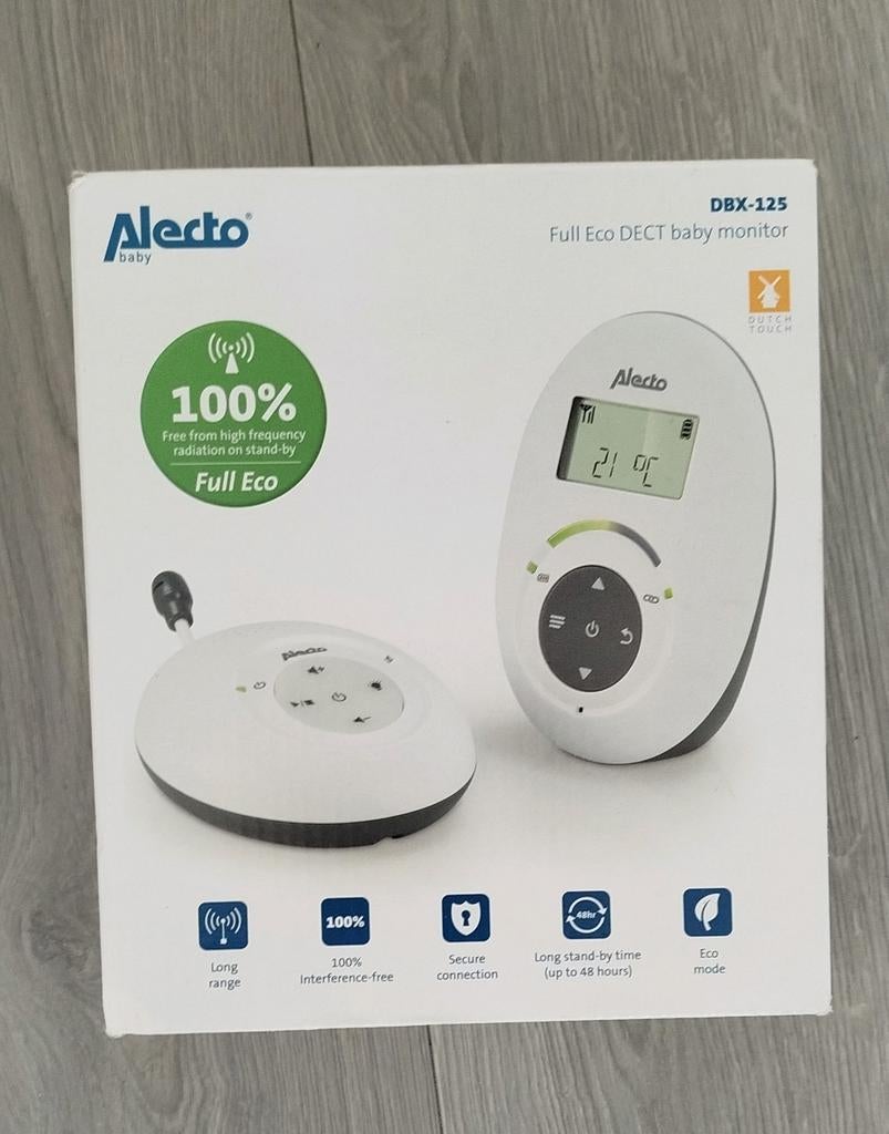 Alecto DBX-125 babyfoon, Ophalen, Zo goed als nieuw, 250 meter of meer