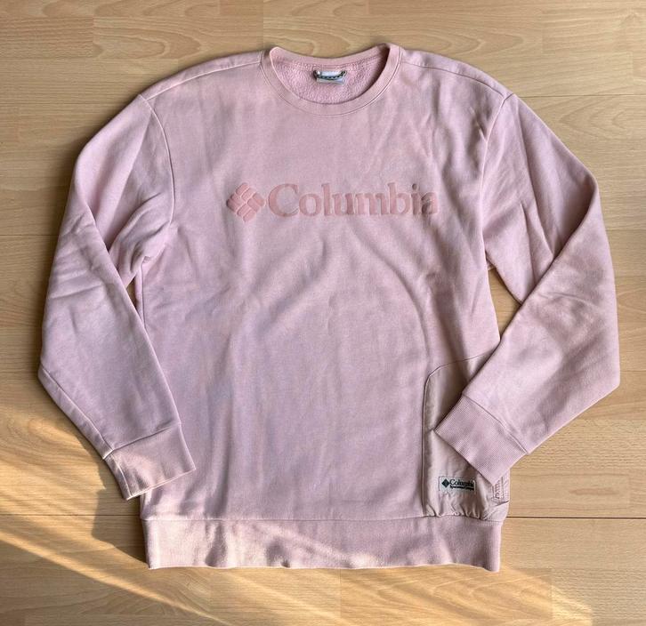 Columbia sweater zalm roze | M, Kleding | Heren, Truien en Vesten, Zo goed als nieuw, Maat 48/50 (M), Roze, Ophalen of Verzenden