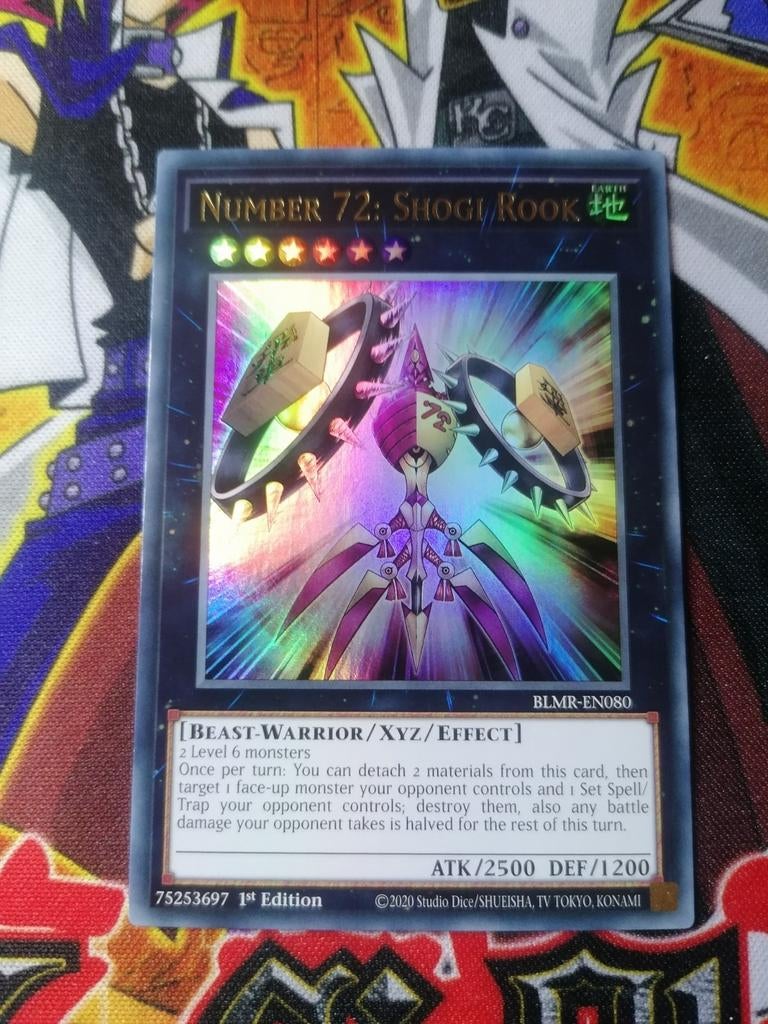 Number 72 Shogi Rook - Ultra Rare BLMR - Yu-Gi-Oh, Ophalen of Verzenden, Zo goed als nieuw, Foil