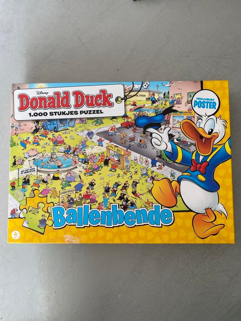 Donald Duck Ballenbende Puzzel - 1000 stukjes, Ophalen of Verzenden, Meer dan 50 stukjes, Gebruikt, 6 jaar of ouder