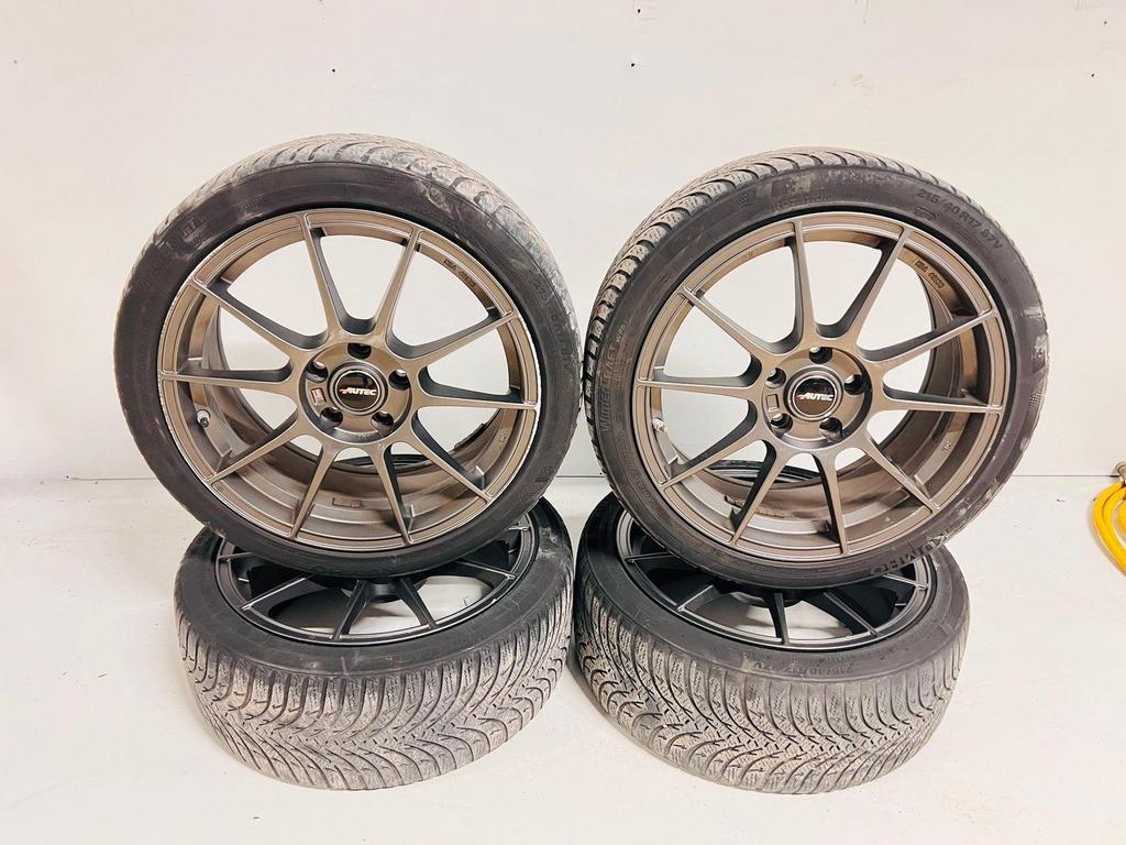 Opel Corsa 17 inch lichtmetalen velgen wintserset 215/40R17, Ophalen, -, -, Banden en Velgen