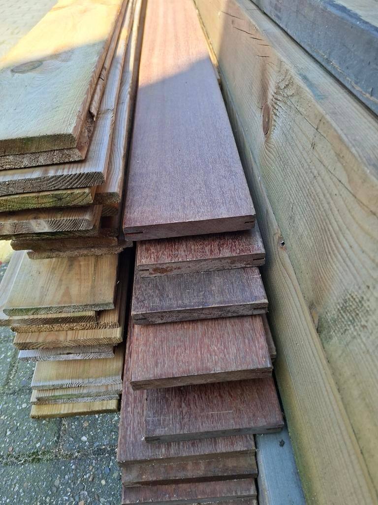 Nieuwe luxe hardhouten vlonderplanken 4.5m (15 stuks), Ophalen, Nieuw, Hout