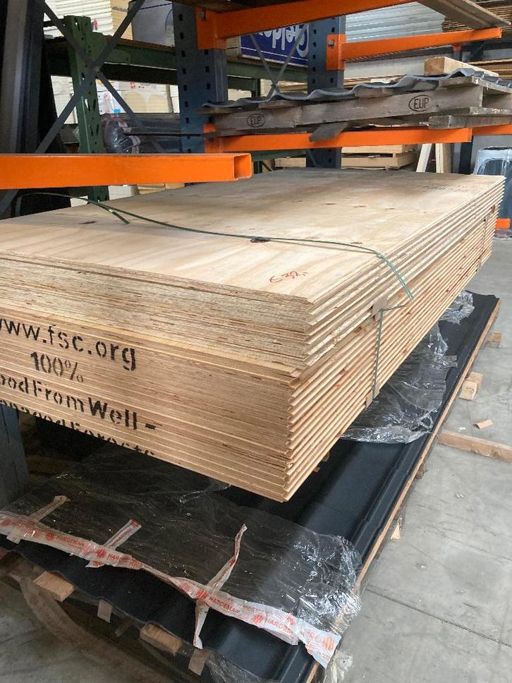 plaatmateriaal . Underlayment  18 mm mes en Groef, Doe-het-zelf en Verbouw, Platen en Panelen, Nieuw, Multiplex, Minder dan 20 mm