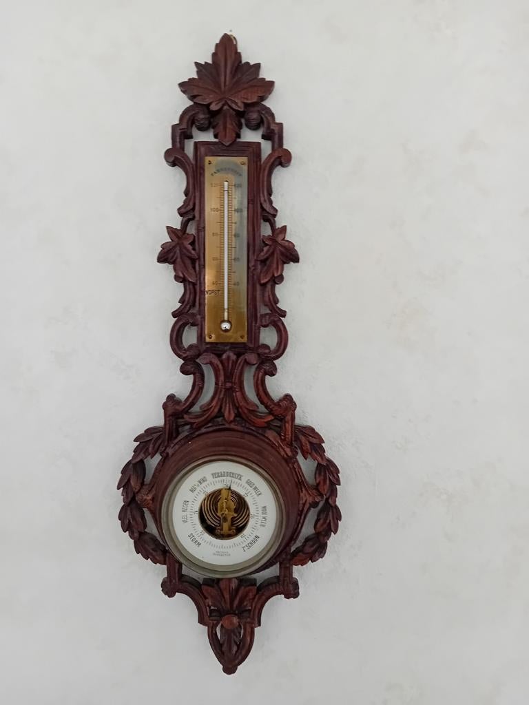 Barometer met thermometer, Ophalen