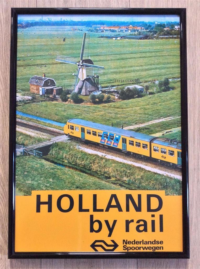 de Nederlandse Spoorwegen Trein NS Poster en lijst, Verzamelen, Ophalen of Verzenden, Nieuw, Trein, Overige typen