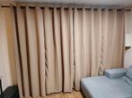 Gordijnen en Vitrage met Dubbele Gordijnroede, Ophalen of Verzenden, Beige, 200 cm of meer, 200 cm of meer