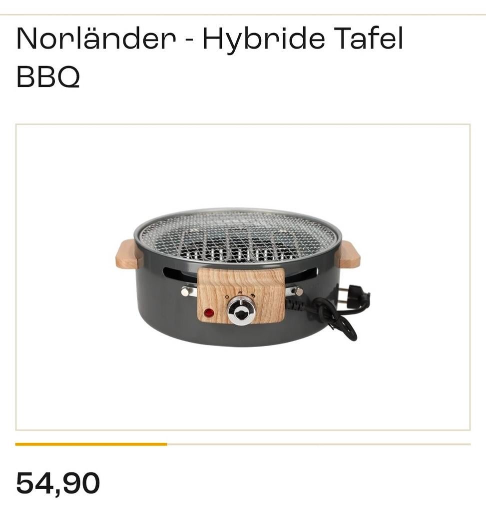 Norländer Hybride Tafel BBQ, Ophalen of Verzenden