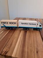FRITZ KOCH HAMBURG SCANIA 143M & WIPKAR KOELER CBN .TEKNO., Verzenden, Zo goed als nieuw, Bus of Vrachtwagen, Tekno