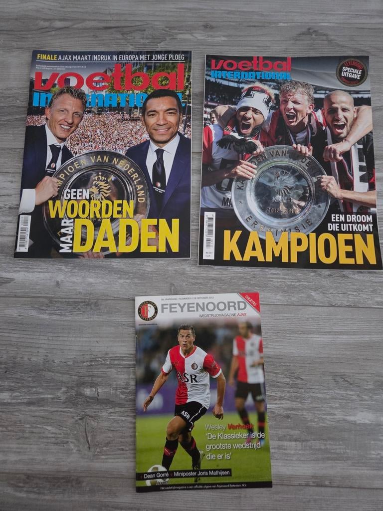 Feyenoord boekjes, Maat XL, Ophalen of Verzenden