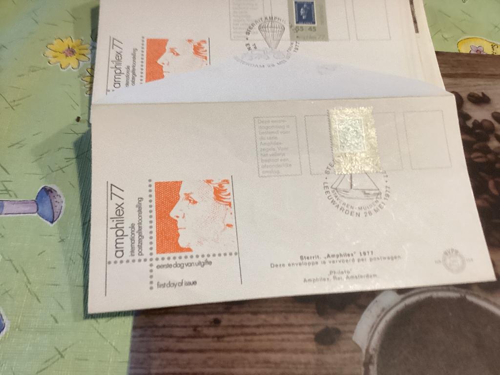 No1272 Afwijkend E159 Sterrit Leeuwarden 28 mei 1977 boot, Postzegels en Munten, Postzegels | Eerstedagenveloppen, Ophalen, Onbeschreven