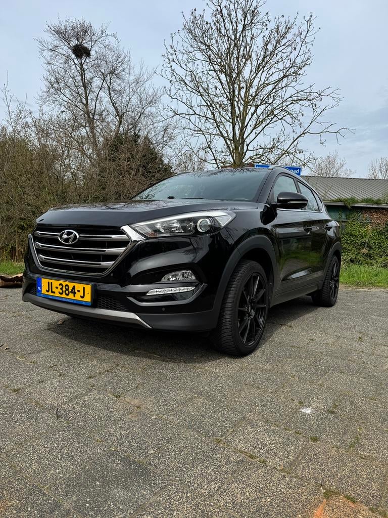 Hyundai Tucson 1.6 GDi 132pk 2016 Zwart, Voorwielaandrijving, Stof, 4 cilinders, Origineel Nederlands