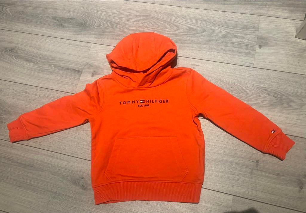 Tommy Hilfiger Kids Hoodie Maat 104 Oranje Koningsdag Unisex, Kinderen en Baby's, Kinderkleding | Maat 104, Ophalen of Verzenden