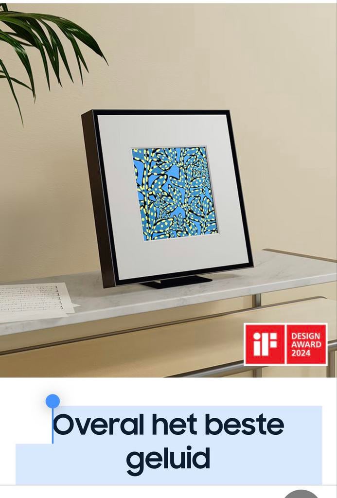 Samsung Music Frame HW-LS60D, Audio, Tv en Foto, Luidsprekers, Ophalen, Nieuw, Overige typen, Overige merken