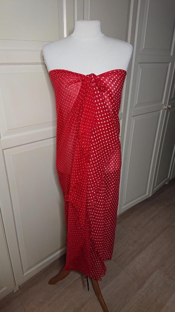 Verschillende pareo sarong sauna omslagdoek extra breed, Ophalen of Verzenden, Zo goed als nieuw, Rood, Overige typen
