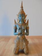 Boeddha Tempelwachter in brons en verguld, Ophalen of Verzenden, Gebruikt