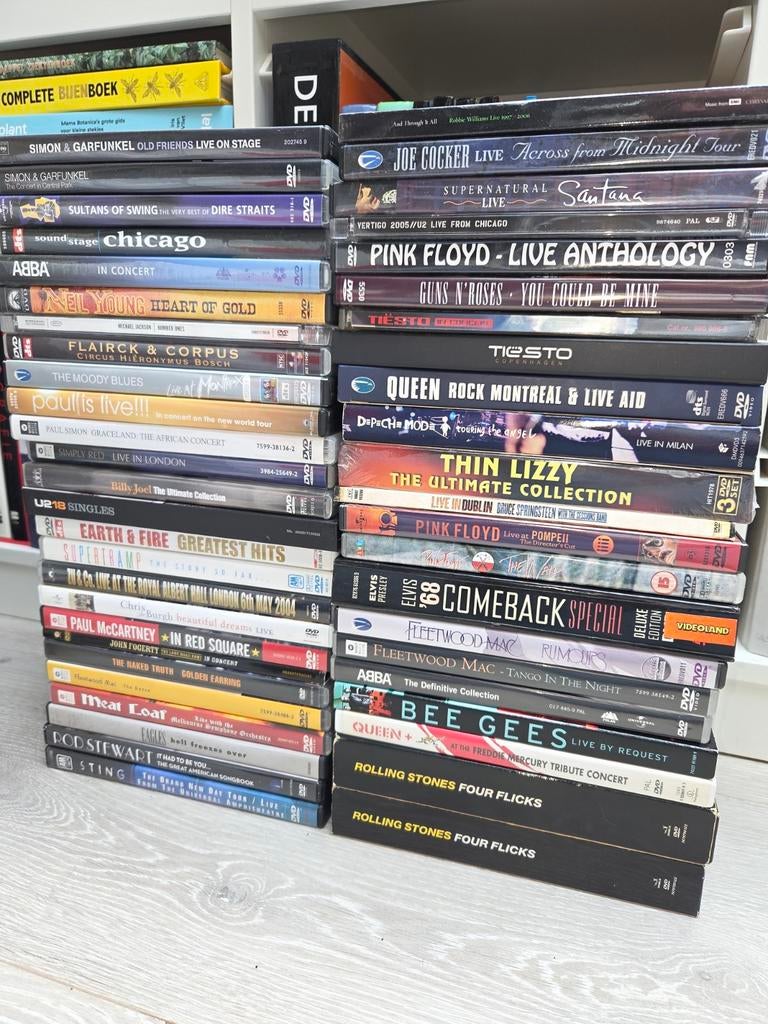 46x muziek dvd's, Alle leeftijden, Ophalen of Verzenden, Zo goed als nieuw