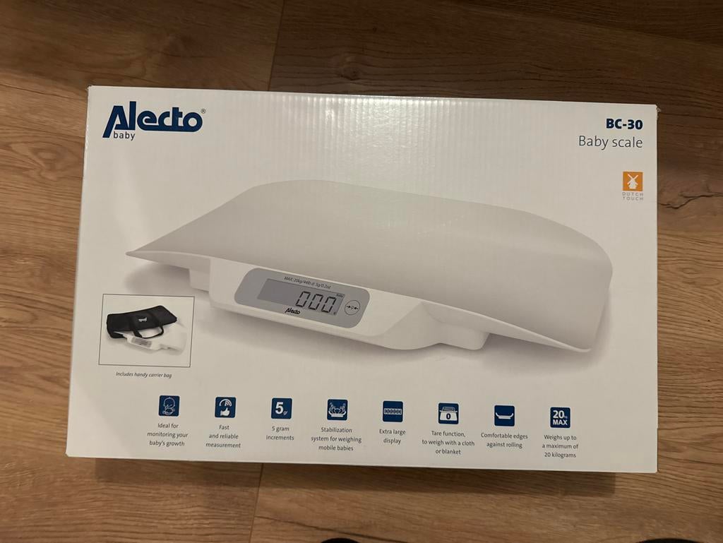 Alecto Babyweegschaal BC-30 - Zo goed als nieuw, compleet, Ophalen of Verzenden, Zo goed als nieuw